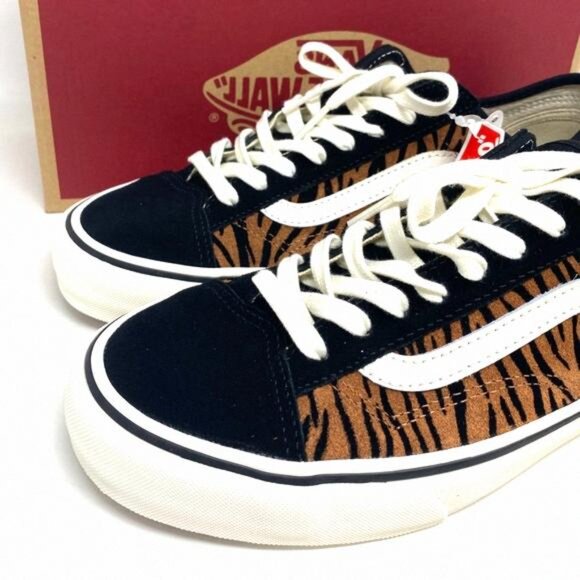 💖MEGA SALE💖VANS Women VN0A5HYR9ZY Style 36 Decon Brown Stripes Animal SF - Picture 8 of 11